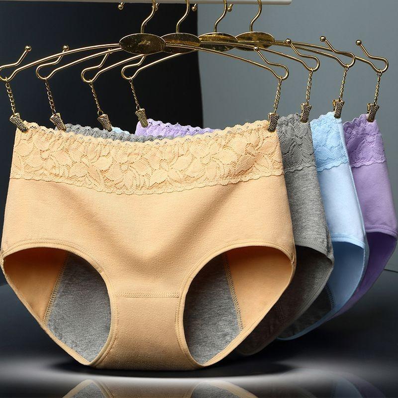 Intimo da Donna in Cotone con Pizzo, Intimo Traspirante a Vita Media, Top a Triangolo