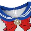 Pagliaccetto Tutina Sailor Moon per Bambini - Costume Rosso Sailor Venus per Bambine 70-100cm Abbigliamento per Tutte le Stagioni