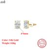 EFFIE QUEEN 925 Sterling Silber Ohrstecker mit funkelndem ovalem Zirkonia-Ornament Verschiedene Größenwahl Elegantes Geschenk LZE03