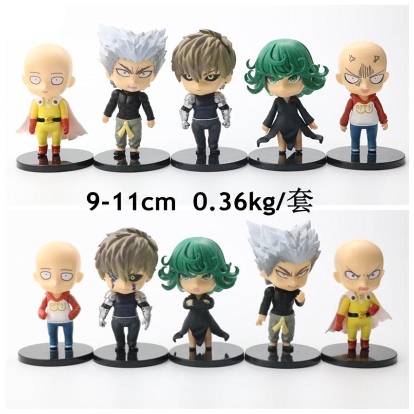 Fashnics 5Pcs/Set Anime One Punch Man Pvc Action Figure Toys 10Cm