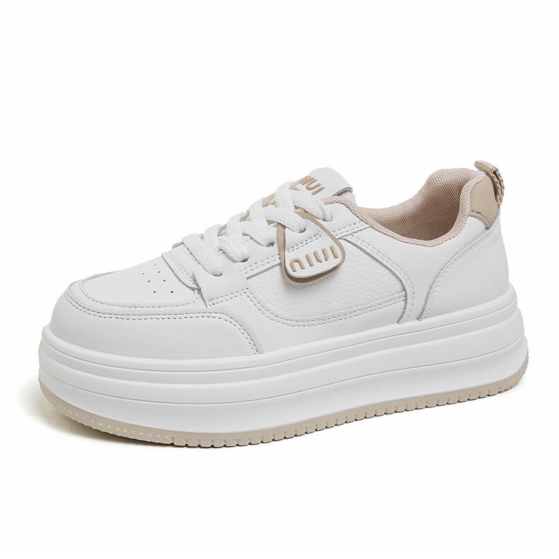 Platform white shoes women's small men's new autumn versatile breathable casual women's shoes heightening board shoes