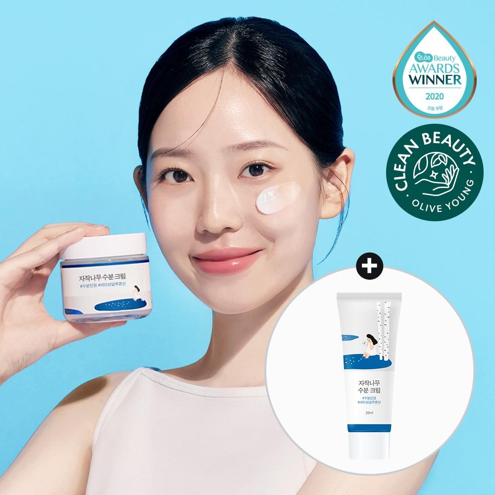 Round Lab [fast Moisture Cream] Round Lab Birch Tree Moisture Cream 80ml Project  +20ml