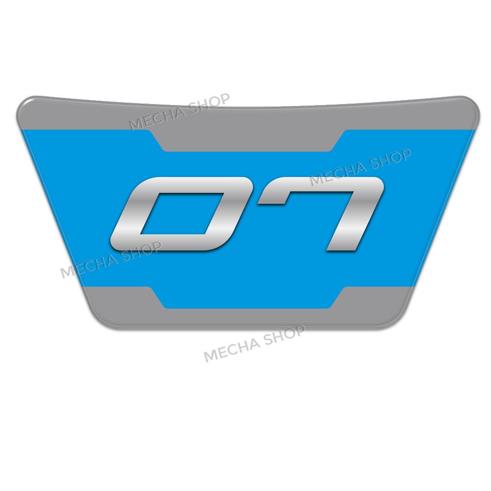 3D Resin Motorcycle Sticker Set Front Fairing Decals For MT-07 MT 07 MT07 2025 Tank Mat Decals