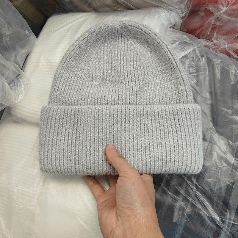 Winter Hats For Women Men Unisex Beanies Luxury Rabbit Fur Thermal Hat Soft Thick Keep Warm Casual Bonnet Baggy Cap New