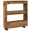 Narrow 3-storey Bathroom Storage Cart, Sofa Side Storage Shelf, Hallway Shelf, 60x18x70cm