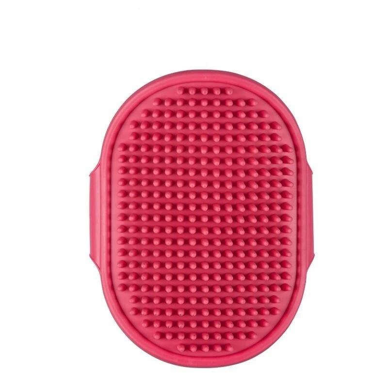 Silicone Dog Cat Bath Brush Soft Massage Comb Hair Remover Wet And Dry Use Pet Hair Remover Pet Grooming Cleaning Supply