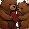 1/2Pcs Bear Couple Keychain Set Hug Matching Keychain Car Backpack Key Holder Festive Party Accessory