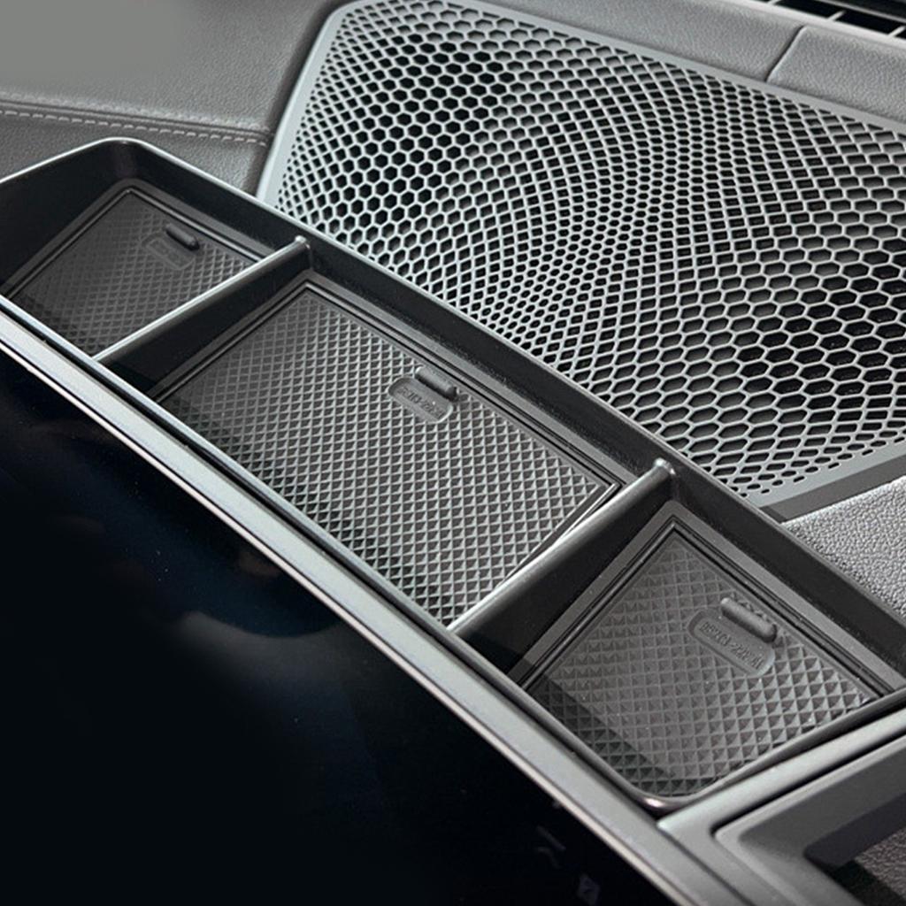 Dashboard Storage Box Touchscreens Behind Screen Organizer Car Interior Storage ABS Dashboard Organizer for Vehilces