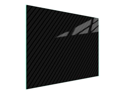 TAGLIERE IN VETRO 52x30 NERO