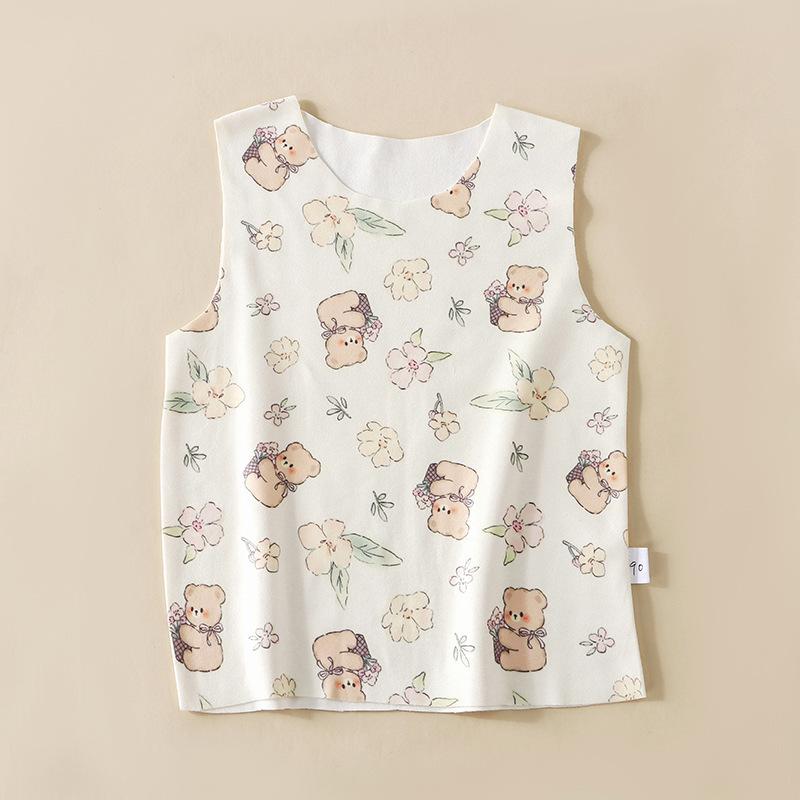 

Children s Self-Heating Sleeveless Velvet Vest - Warm, Seamless Base Layer for Autumn & Winter 100 (Recommended 20-32 lbs)