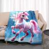 3D Tier Pferdemuster Heimdecke Einhornmuster Schlafzimmer Wohnzimmer Dekoration Picknickdecken für Kinderzimmer Bett Geschenk