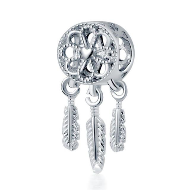 1Pcs New Cute Silver Star Cat Elephant Mushroom Bear Pendant Fit Original Charm Bracelet Women Jewelry Gifts