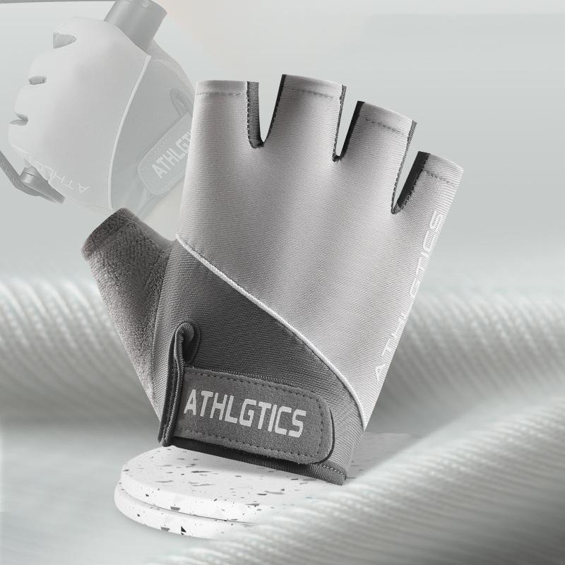 Wear Resistant Fitness Gloves Breathable Fingerless Gloves Cycling Half Finger Gloves Yoga Sports Mittens
