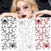 Rhinestone Face Eye Jewels Sticker 3D Face Gem Sticker Cross Crystal Tattoo Sticker Ghost Festival