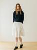 TINKNIT Pleated Skirt Scant_Ivory