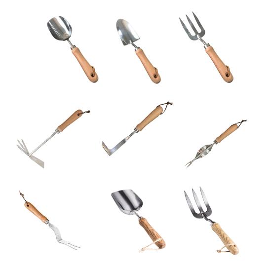 Gardening Weeding Tool Stainless Steel Precision Weeder with Durable Wooden Handle Easy Weed Removal Digging Tool for Balcony Yard
