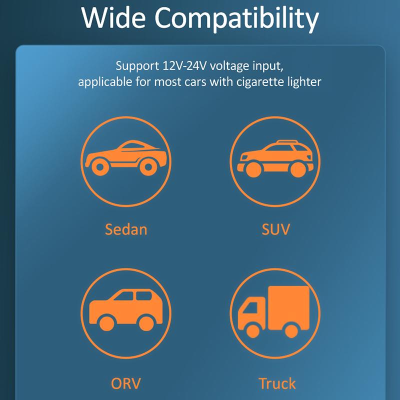 USAMS 3.4A LED Digital Display Car Charger With 3 In 1 Cable Dual USB Phone Charger For iPhone iPad Xiaomi Huawei Samsung Tablet