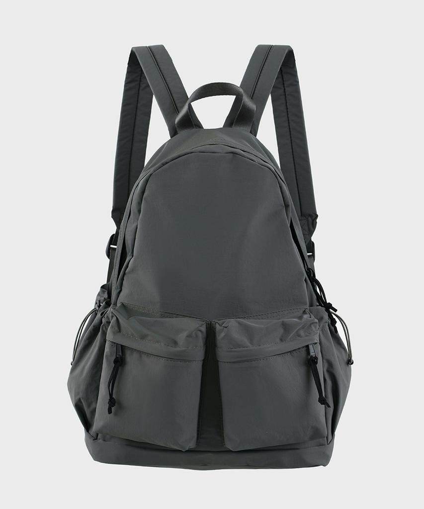 Beipril Daze Two-Pocket Backpack (Khaki Gray)