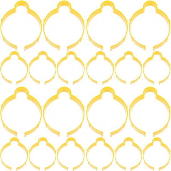 Vinyl Roll Holder Clips 20Pcs - Durable Plastic Vinyl Film Grippers for Car Wraps Quick Release Handle Anti-Skid Design for Automotive Detailing