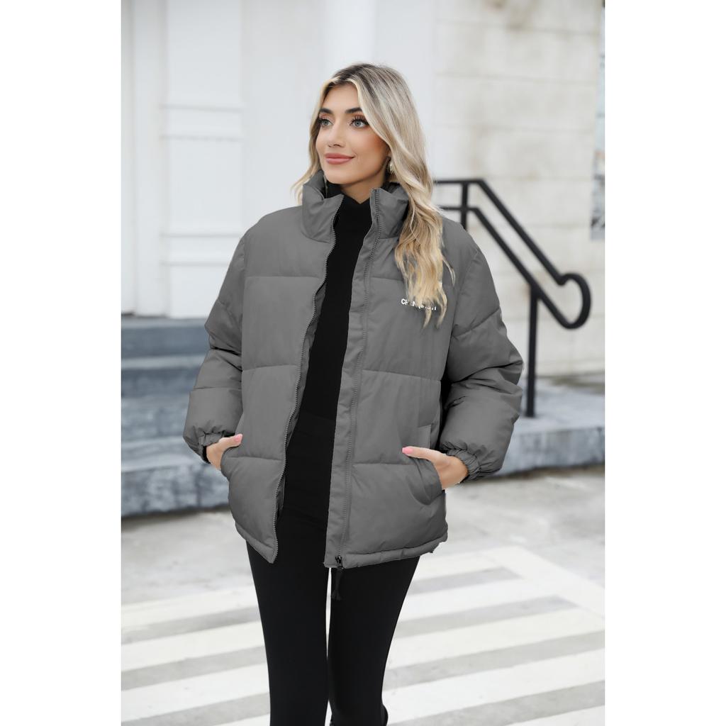 2026 Autumn Winter Plus Size Thermal Cotton Coat, Thick Warm Padded Jacket with Soft Lining, Casual Winter Outerwear for Cold Weather