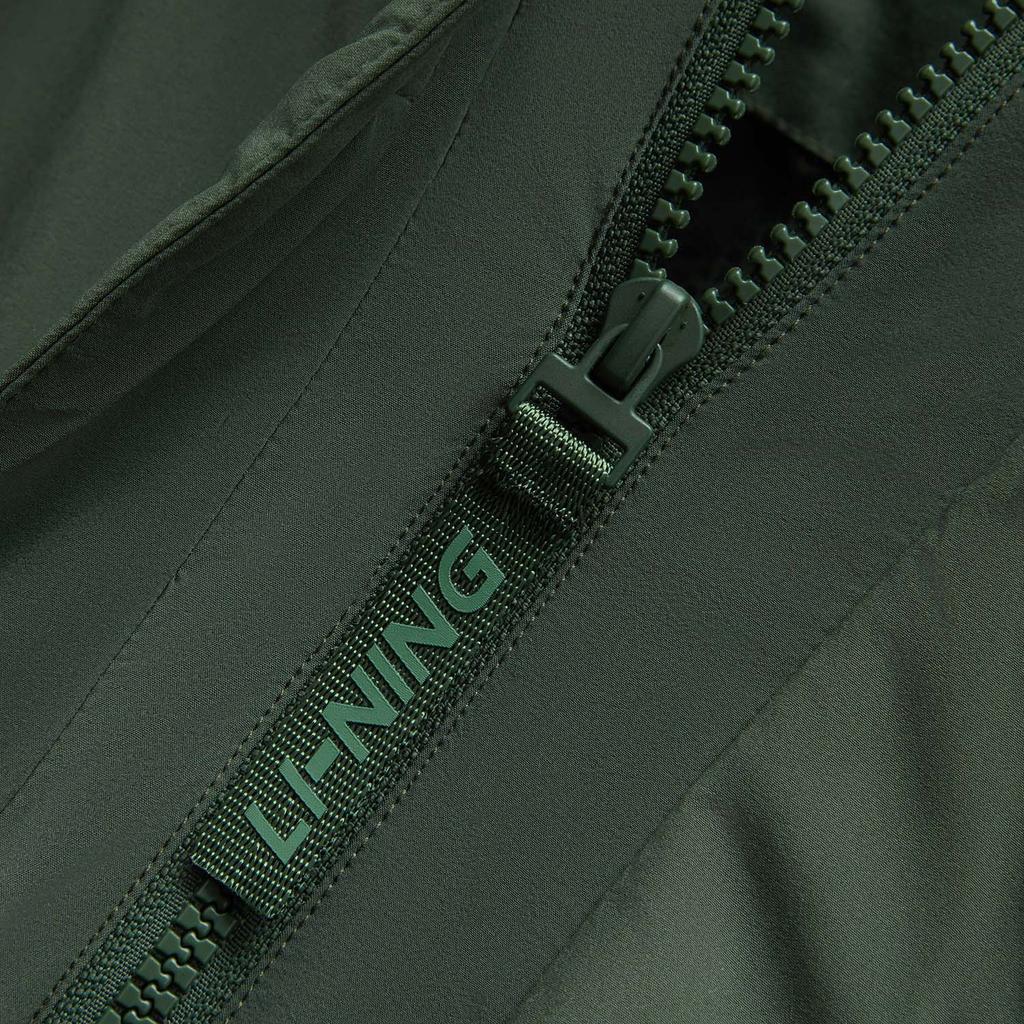 Li Ning Hot Pot Down Series Water-Resistant Self-Adjusting Temperature Hooded 600 Fill Power Extreme Cold Outdoor Long Winter Down Jacket AYMU661-1