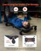 VEVOR 1m Mechanic Creeper with 4 Large Wheels, 180 kg Low Profile Under Car Garage Roller, Rolling Creeper with Raised Headrest