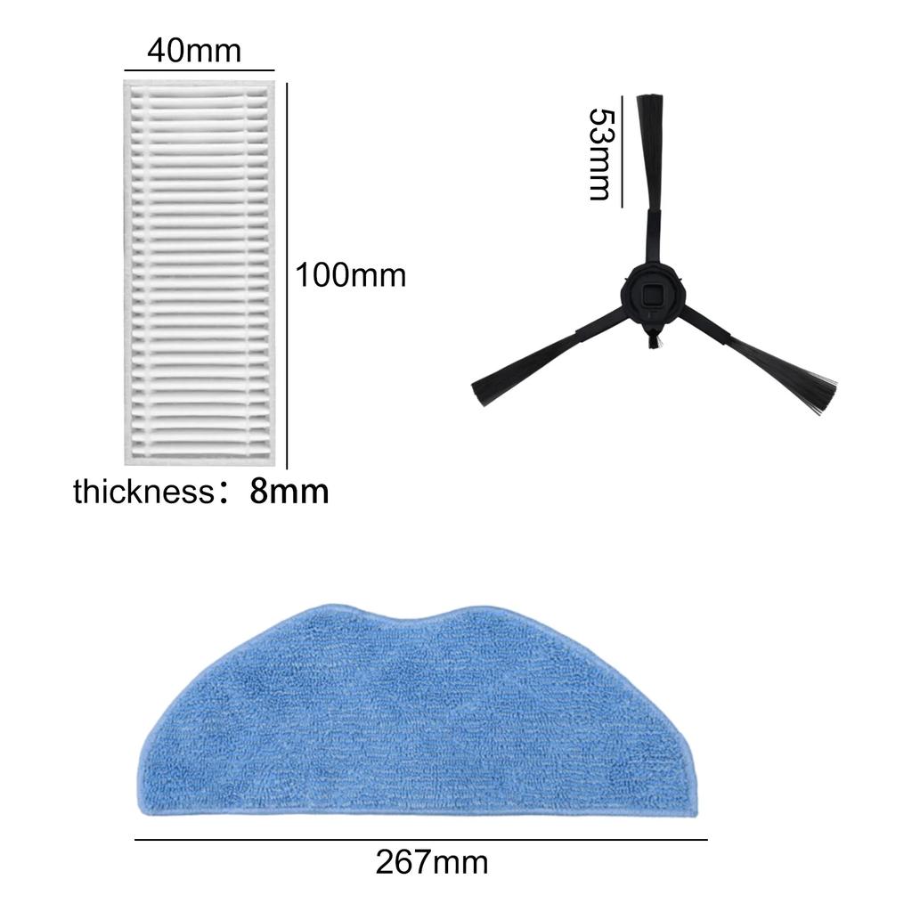 For Tefal For For X-Plorer Serie 75 S+ RG8597W Vacuum Cleaner Side Brush Filter Mop Cloth Bag Vacuum Cleaner Accessories / Kits