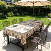 Home Dining Kitchen Party  Classic Style Cotton Linen Rectangle Soft Washable Table Cover Decorative Table Cloth