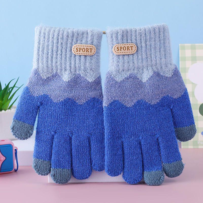 Скидка для новичков: Зимние перчатки для мальчиков на флисовой подкладке - Плюшевые, Теплые, Пятипалые для детей