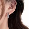 Colorful Rainbow Ring Earrings for Ladies, Crystal Charming Wedding Earrings for Ladies, Perforated Jewelry Gifts.
