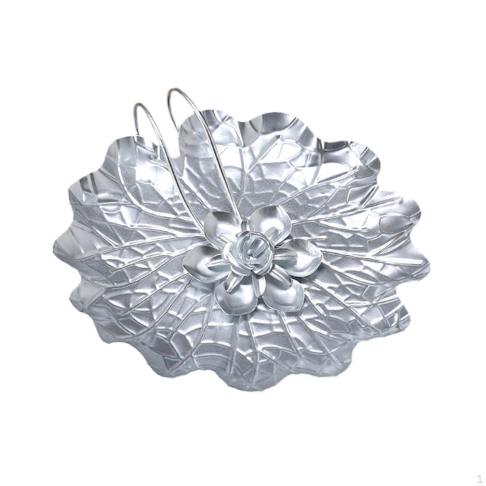 

Элегантный железный держатель салфеток и диспенсер для домашнего офиса Lotus Leaf Silver