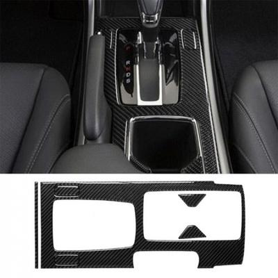 6Pcs Carbon Fiber Interior Gear Shift Set Cover Trim For 2013-2017 Honda Accord