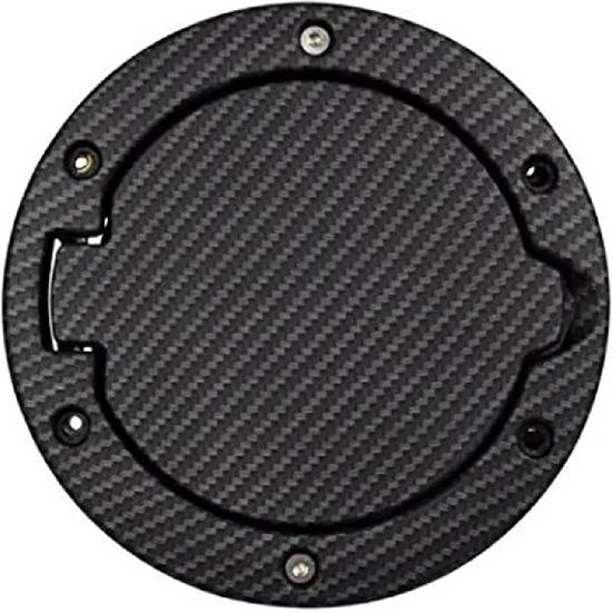 Czarna Pokrywa Nakrętki Zbiornika Paliwa Samochodowego ze Stali Włókna Węglowego Kompatybilna Z Modelami Jeep WRANGLER JK & JKU 2007-2012 2013 2014 2015 2016 2017 2018
