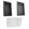 Under Seat Storage Box White Under Seat Storage Box TPE Fit for Tesla Model Y Black Grey