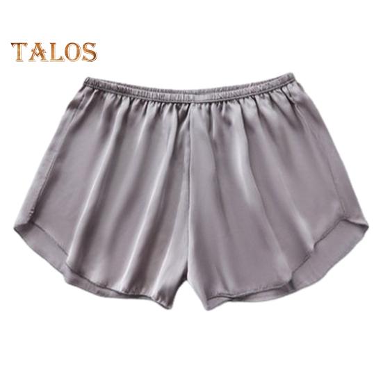 Ice Silk Seamless Safety Underwear Women Summer Thin Shorts Solid Color Loose Fit Safety Shorts Daily Wear