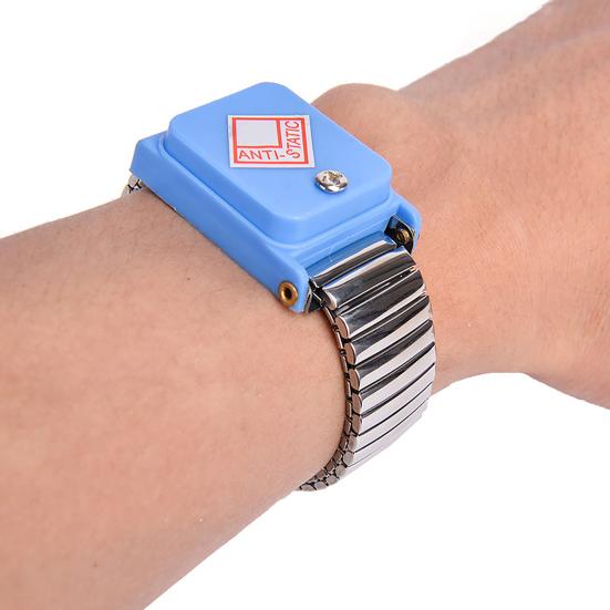 Metal Wireless Anti-Static Bracelet ESD Adjustable Cordless Wristband Strap