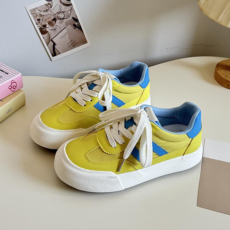 

Мода 2025 Гонконгский стиль Винтажные балетки женские туфли Аган обувь на толстой платформе дышащая обувь досуг меньшинство обувь Аган 40