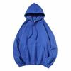Herren Weinrot Plus Samt Kapuzenpullover - Lässige Lockere Herbst/Winter Oberbekleidung