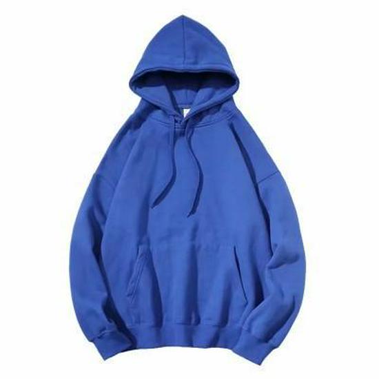 Herren Weinrot Plus Samt Kapuzenpullover - Lässige Lockere Herbst/Winter Oberbekleidung