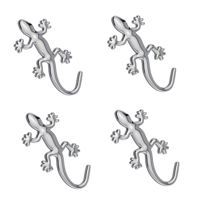 2/4Pcs 3D Gecko Lizard Car Sticker PVC Chromed Badge Emblem Decal Waterproof Reflective Stickers Auto Styling Decor Accessories