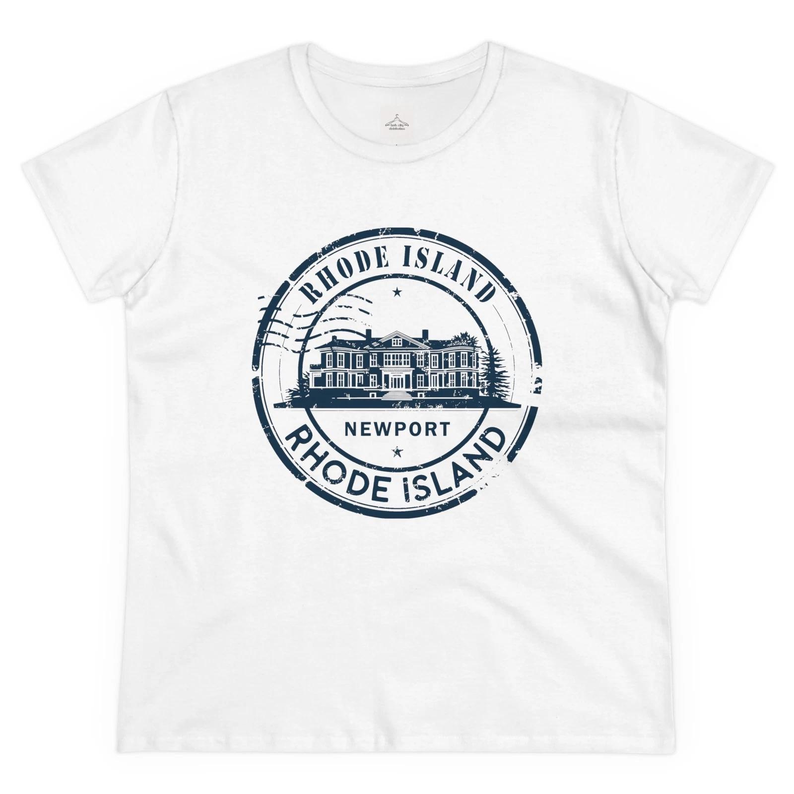 Rhode Island Newport Tee, Casual Cotton Shirt, Vintage Graphic Tee, Travel L