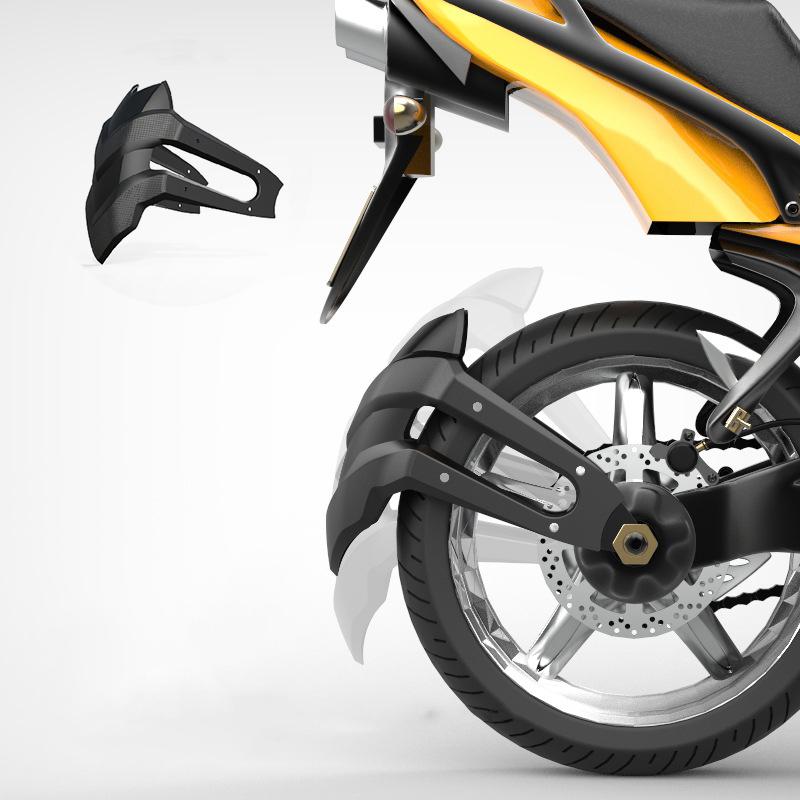 Universal Motorrad Hinterradabdeckung Kotflügel Radabdeckung Schutzblech Halterung Kotflügel Spritzschutz Hinterer Schmutzfänger PP Moto Motorradzubehör