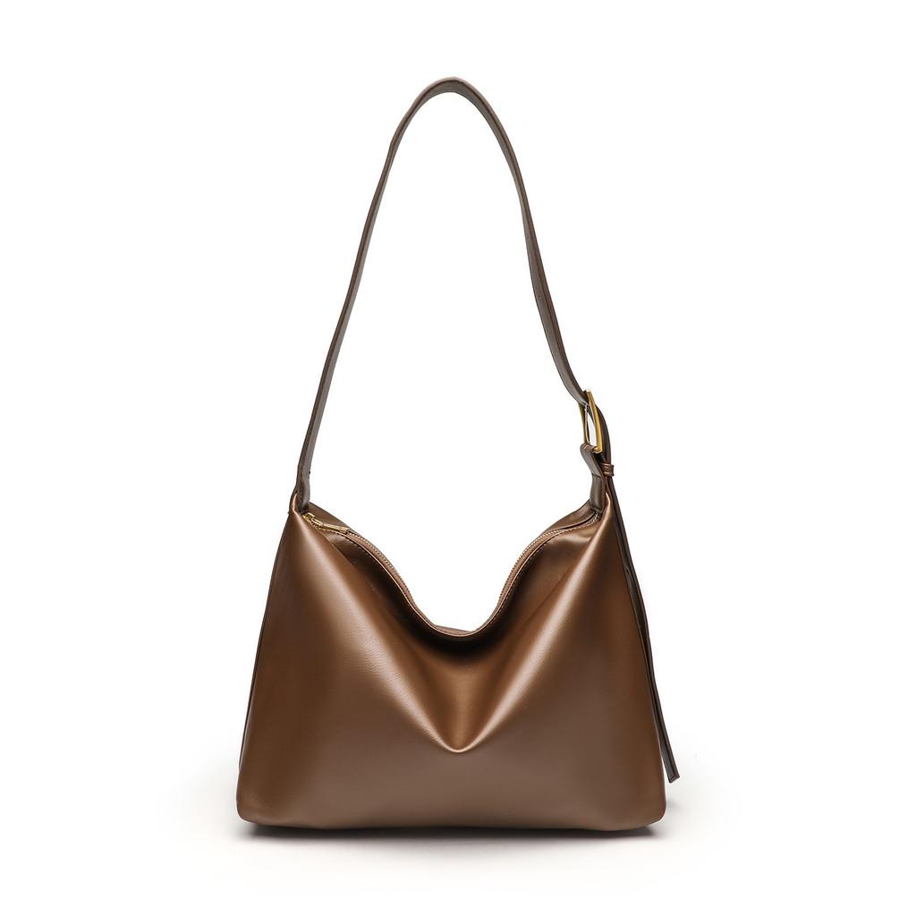 Ielgy Minimalist Style One Shoulder Large Capacity Tote Bag One Shoulder Crossbody