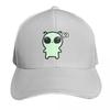 Cute green alien Baseball Cap Cotton Twill Breathable Contrast Two Tone Brim Snapback Flat Bill