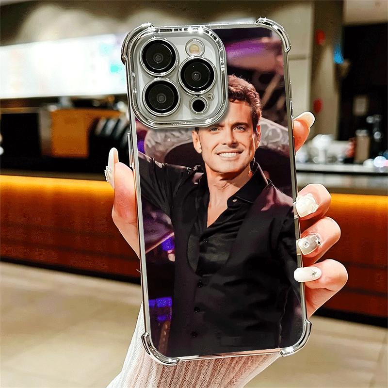 L-Luis M-Miguel Singer Soft Phone Case For iPhone 15 16 17 Air 14 Pro Max 16E Plus 13 12 Mini Plating Anti-Fall Fundas iPhone 13 Pro Max