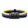 Nationale Flagge Armband Edelstahl Schwarze Schnalle Deutschland Frankreich Spanien Brasilien Ukraine Nationale Flagge Armband Hersteller