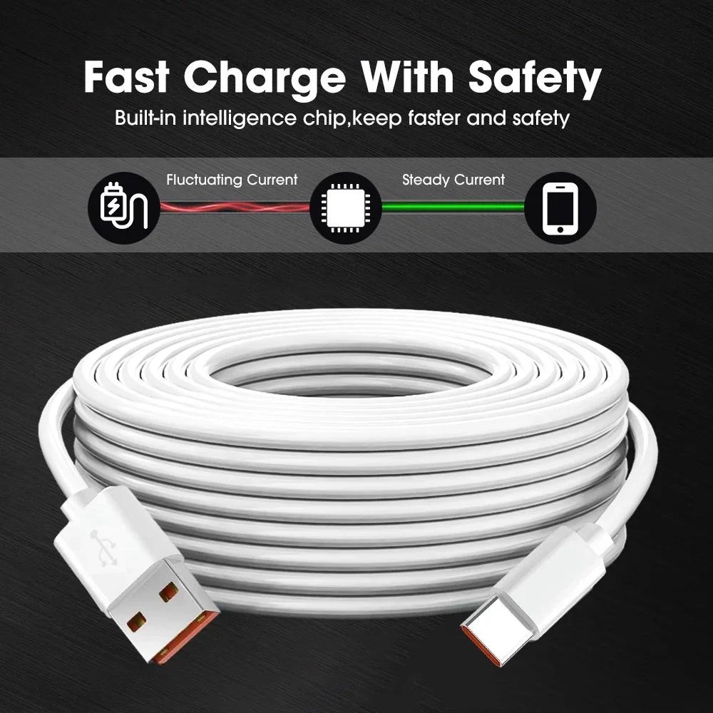 6A Super Schnellladekabel Typ C Universelles USB C Ladekabel für Samsung Z Flip 7 6 Xiaomi Huawei Google Pixel 10 Pro XL