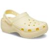 Crocs Classic Platform Clog Comfortable Casual Clogs Women Clogs Cream-Yellow 206750-76O