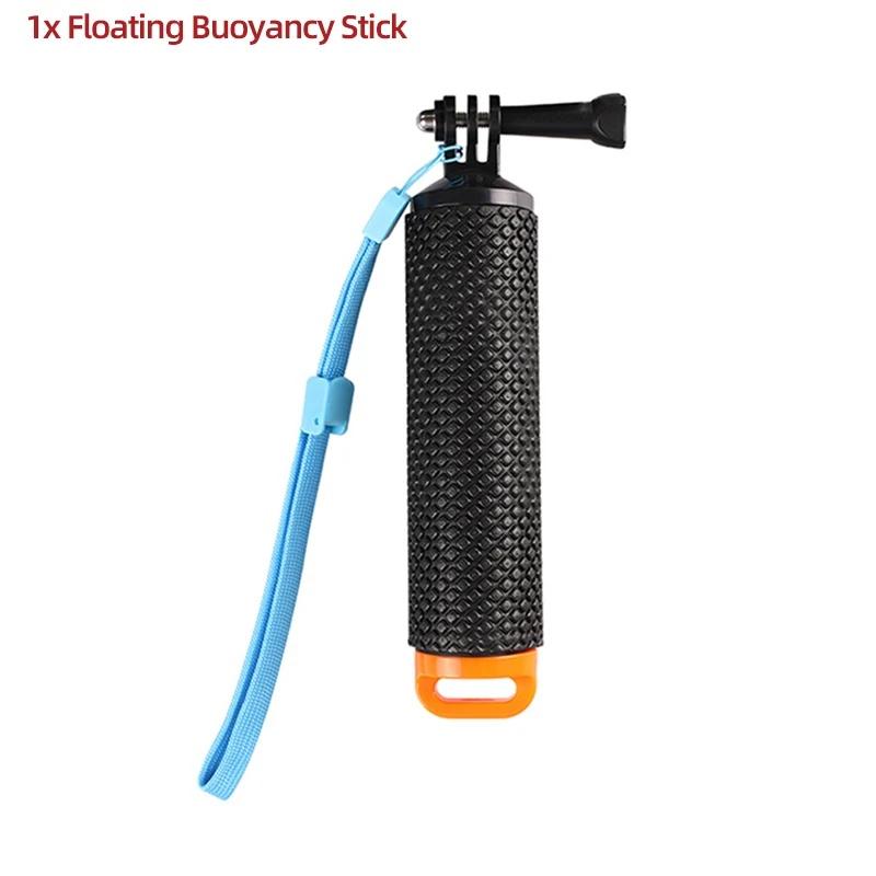 Floaty Waterproof Hand Grip Monopod For GoPro Hero13 12 11 10 9 8 7, Insta360, DJI OSMO Action SJCAM AKASO Camera Accessory