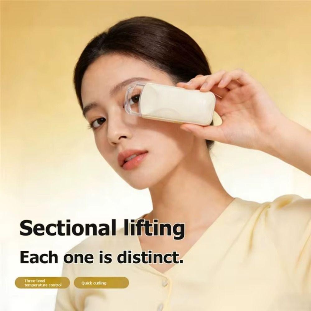 3 Temperature Electric Eyelash Clip Fast Heating Eyelash Curling Device Travel Use
